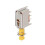 Push Button Switch DPDT 6 Pin 1 Position Self-Locking Yellow 5pcs 4