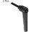 M5 x 25mm Handle Adjustable Clamping Lever Thread Push Button Ratchet Male Threaded Stud Knobs Locking Rotating Screw Handles Quick Release Bolt Black 2