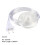 Inline Latching Foot Pedal Push Button Switch, Round Lamp Foot Control ON/Off Footswitch with 1.8M Wire Standard 2P Plug Clear 3