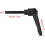 M6 x 32mm Handle Adjustable Clamping Lever Thread Push Button Ratchet Male Threaded Stud Knobs Locking Rotating Screw Handles Quick Release Bolt Black 3