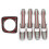 1 Pcs Automatic Shift Panel Carbon Style Central Control Panel & 4 Pcs Car Side Door Handle Frame Cover Trim 2