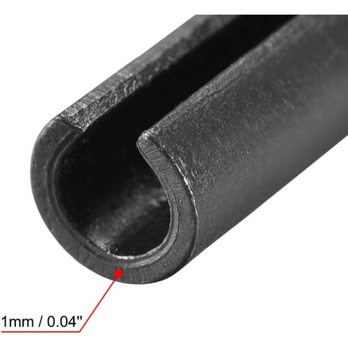 Slotted Spring Pin - 5mm x 30mm Plain Finish 65Mn Roll Assortment Kit for Small Machine Projects 30Pcs 2