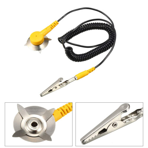 Alligator Clip ESD Anti Static Mat Grounding Cord Ground Strap 1.7M 2