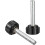 M5 x 30mm Metric Male Thread Knurled Clamping Knobs Grip Thumb Screw on Type Plastic Threaded Hand Bolt Knobs Black 12 Pcs 3