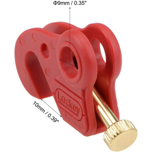 Single Breaker Lockout Circuit Breakers Mini Lockout-Cleat with Twisted Screw 1