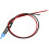 10Pcs 2mm Pre Wired LED, Blue DC6-12V Diffused Lens, Light Emitting Diodes 3