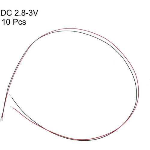 10pcs Prewired 0402 Blue Surface Mounted Devices LED Light Emitting Diode - DC 2.8-3V Micro Soldered Mini LED Light 1