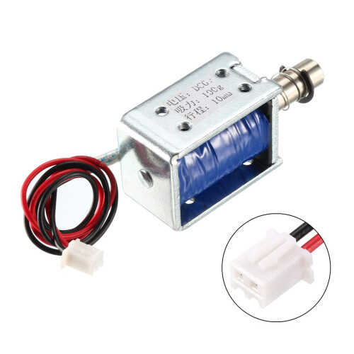 DC 6V 1A 100g Force 10mm Stroke,Pull Type,Open Frame,Electromagnetic Solenoid Lock 2