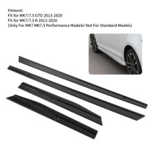 VW Golf MK7/7.5 R/GTD Side Skirt Extensions Gloss