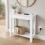 (1 Drawer, White) Hallway Console Table with USB Ports and Shelf 3