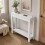 (2 Drawer, White) Hallway Console Table with USB Ports and Shelf 3