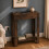 (1 Drawer, Dark Oak) Hallway Console Table with USB Ports and Shelf 4