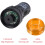 5Pcs Yellow Indicator Light with Buzzer AC/DC 12V, 22mm Panel Mount Flashing Alarm, for Electrical Control Panel, HVAC, DIY Projects 3