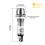 Indicator Light DC 24V, Yellow, Metal Shell Panel Mount 5/16" 8mm 4Pcs 2