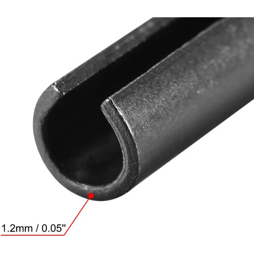 Slotted Spring Pin - 6mm x 45mm Plain Finish 65Mn Roll Assortment Kit for Small Machine Projects 20Pcs 2