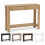 (2 Drawer, Rustic Oak) Hallway Console Table with USB Ports and Shelf 6