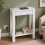 (1 Drawer, White) Hallway Console Table with USB Ports and Shelf 4