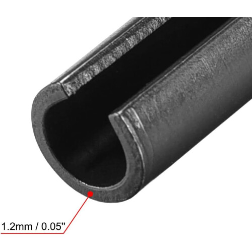 Slotted Spring Pin - 6mm x 25mm Plain Finish 65Mn Roll Assortment Kit for Small Machine Projects 30Pcs 2