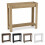 (High Front, Rustic Oak) Hallway Console Table with USB Ports and Shelf 6