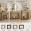 (High Front, Rustic Oak) Hallway Console Table with USB Ports and Shelf 7