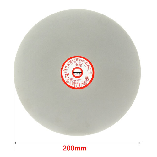 200mm 8-inch Grit 1500 Diamond Coated Flat Lap Disk Wheel Grinding Sanding Disc 1