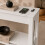 (High Front, White) Hallway Console Table with USB Ports and Shelf 2