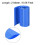 PVC Heat Shrink Tube 80mm Flat Width Wrap for Three 2 Meter Blue 3