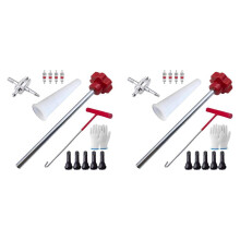 Quick Change Tire Valve Tool Kit Valve Stem Tire Valve Stem for TR413 Valve Replacement and Installation Tool Kit 26pc B