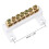 Copper Screw Terminal Block Connector Bar 100A Double Row Bridge Shape Ground Wire 7 Positions 3