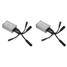 2X E-Bike Controller 36V / 48V 9 Tubes 15A Waterproof Connector Controller for 36V / 48V 250W Brushless Motor