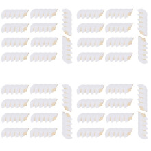 200Pcs Wedding Hand Fans Paper Fan White Handheld Fan Chinese Bamboo Folding Fan for Party Supplies/Home Decor/DIY Gift