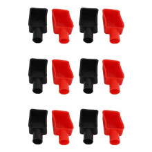 12 Pcs Car Battery Positive and Negative Protective Covers, Rubber Sleeves, Battery Terminal Protection Sleeves