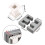 EE65A 6 with 6pin Transformer Bobbin PC40 Ferrite Core Vertical 2 Ferrite Halves and 1 Bobbin 4