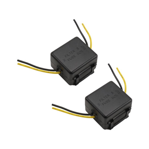 2Pcs Car Power Filter 12V Interference Proof Noises Reduction Reliable Stereo Power Supply Filter 1