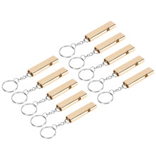 10x Aluminiumlegierung Notfallpfeife Doppelrohr