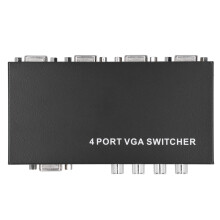 VGA SVGA Switchbox 4-in-1-out Plug Play