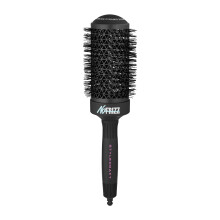 StyleCraft NoFRIZZ Round Brush with Patented Vent Design for 50% More Airflow and Ion Technology and Ceramic-Coated Barrel, 53mm