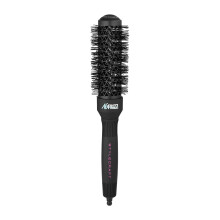 StyleCraft NoFRIZZ Round Brush with Patented Vent Design for 50% More Airflow and Ion Technology and Ceramic-Coated Barrel, 32mm