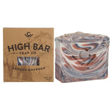 COLE WHEELER Sapone Bar Alta per Uomini - Esfoliante Naturale di Lusso, Vegan, Senza Grassi Animali, 5-Ounce, Bourbon Affumicato