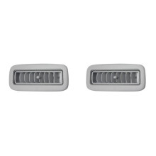 2X Graue Autodachoberseiten-Klimaanlagenentlüftung A/C-Panel-Grillabdeckung für  Pajero V93 V97 Montero V95 V98 V87