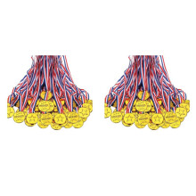 400 Stuks Plastic Winnaarsmedailles voor Kinderen Gouden Medaillewinnaars voor Olympische Stijl, Feestversieringen en Onderscheidingen