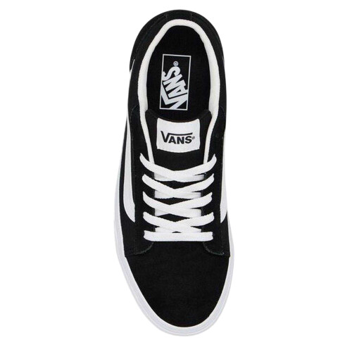 Vans (9.5 UK, Black/White) Vans Mens Canvas Trainers 2