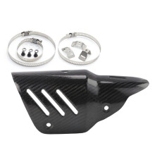 For Zhang Xue 500RR Modified Real Carbon Fiber Exhaust Pipe Anti-Scalding Cover for ZX MOTO