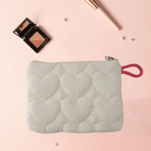 Djunllk Make-up Tasje - Clutch Tasjes voor Dames, Hartvormig Design, Klein Tasje, Lichtgewicht Handtasje, Cadeau voor Dames