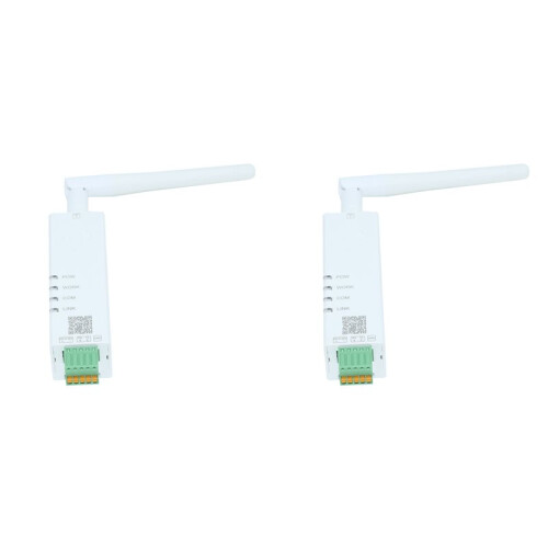 2X Convertitore da Porta Seriale RS485 A WiFi su Guida DIN, Server IoT USR-DR164, Supporto Modbus MQTT