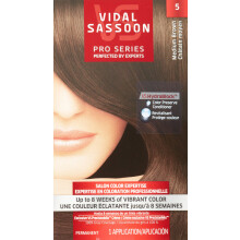Vidal Sassoon Pro Series Colore Capelli, 5 Marrone Medio, 1 Kit