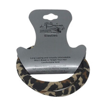 di Prima Slangenprint Elastische Haaraccessoire, Tan