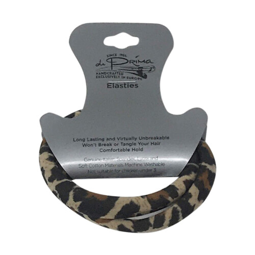 di Prima Slangenprint Elastische Haaraccessoire, Tan