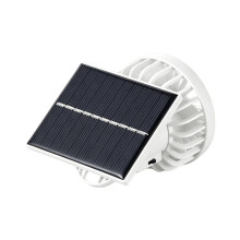 Solar Powered Clip Fan with Adjustable Angle for Hat, Desk, Camping, Hiking, Travel Portable Personal Cooling Fan A