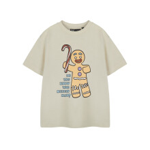 (7-8 Years) Shrek Short Sleeved T-Shirt (Unisex Kids Beige)